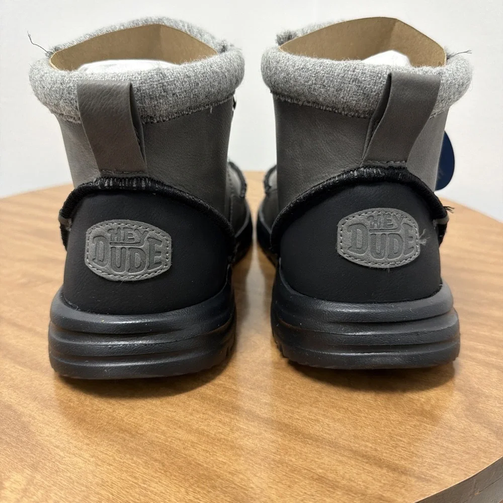 Hey Dude Men's Bradley Classic Tumbled Granite/gray Size 11 lightweight wool